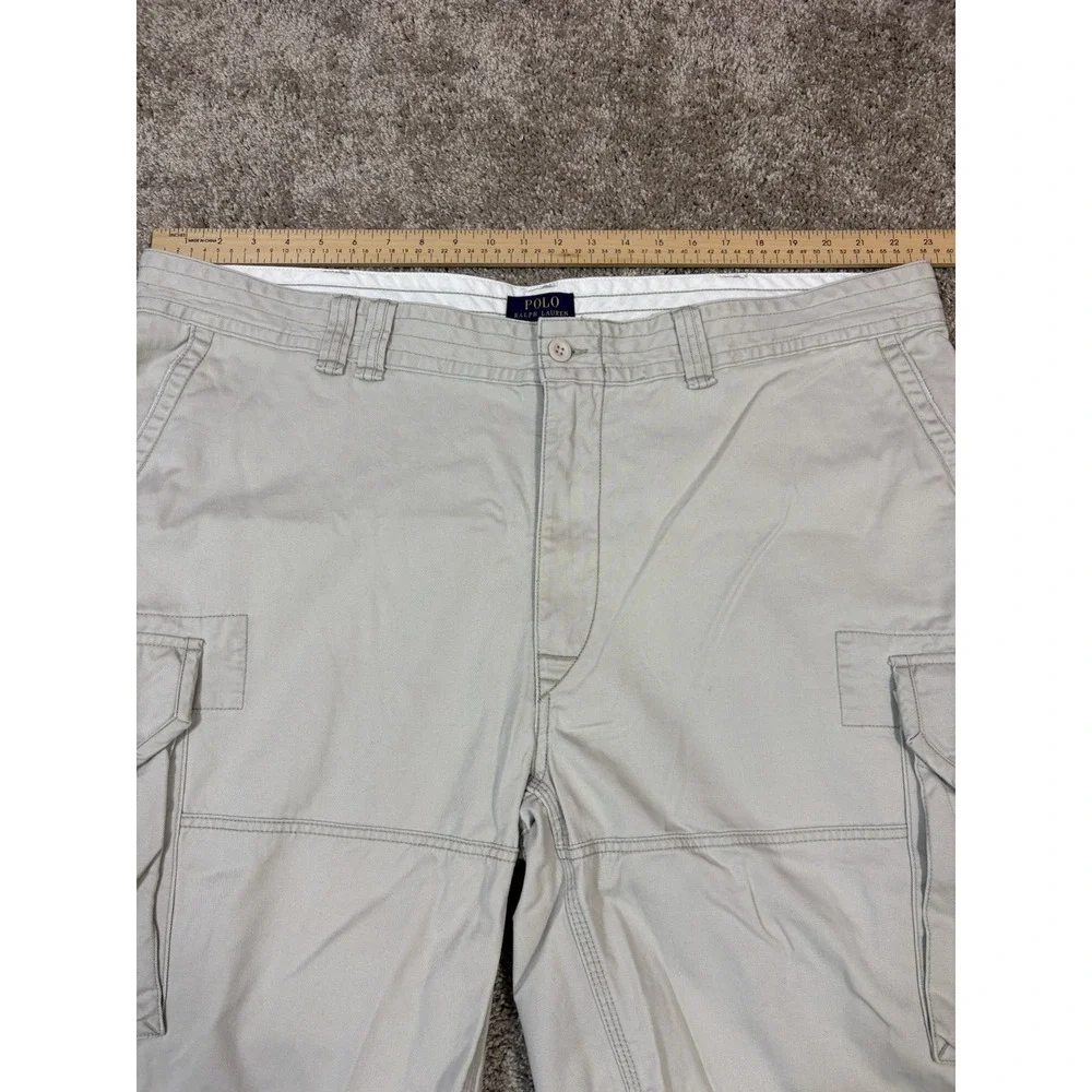 Polo‎ Ralph Lauren Men's Cargo Shorts Khaki Beige Classic Polo Chino Size 36